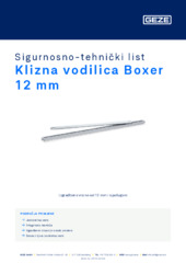 Klizna vodilica Boxer 12 mm Sigurnosno-tehnički list HR