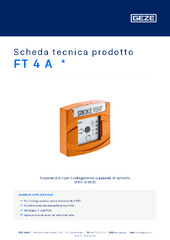 FT 4 A  * Scheda tecnica prodotto IT