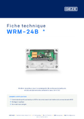 WRM-24B  * Fiche technique FR
