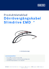 Dörrövergångskabel Slimdrive EMD  * Produktdatablad SV
