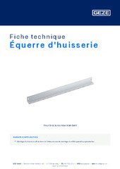 Équerre d'huisserie Fiche technique FR