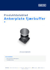 Ankerplate fjærbuffer  * Produktdatablad NB