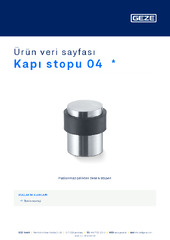 Kapı stopu 04 Ürün veri sayfası TR