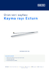 Kayma rayı Ecturn Ürün veri sayfası TR