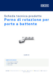 Perno di rotazione per porte a battente Scheda tecnica prodotto IT
