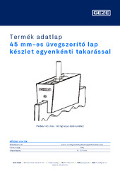 45 mm-es üvegszorító lap készlet egyenkénti takarással Termék adatlap HU