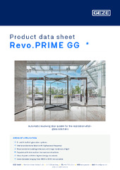 Revo.PRIME GG  * Product data sheet EN