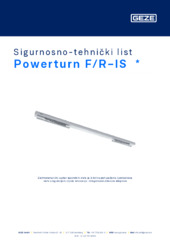 Powerturn F/R-IS  * Sigurnosno-tehnički list HR