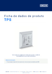 TPS Ficha de dados de produto PT
