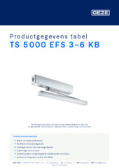 TS 5000 EFS 3-6 KB Productgegevens tabel NL