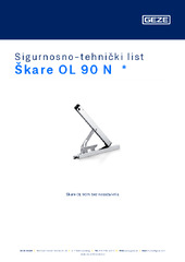 Škare OL 90 N  * Sigurnosno-tehnički list HR