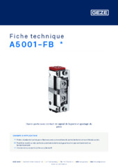 A5001-FB  * Fiche technique FR