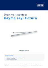 Kayma rayı Ecturn Ürün veri sayfası TR