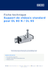Support de châssis standard pour OL 90 N / OL 95 Fiche technique FR