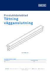 Tätning vägganslutning Produktdatablad SV