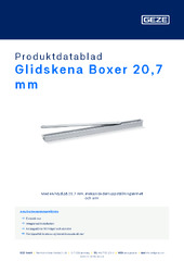 Glidskena Boxer 20,7 mm Produktdatablad SV
