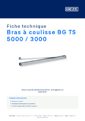 Bras à coulisse BG TS 5000 / 3000 Fiche technique FR