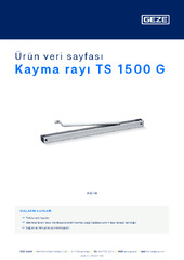 Kayma rayı TS 1500 G Ürün veri sayfası TR