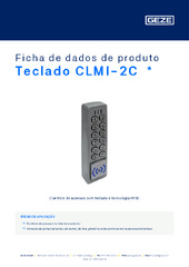 Teclado CLMI-2C  * Ficha de dados de produto PT