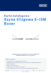 Szyna ślizgowa E-ISM Boxer Karta katalogowa PL
