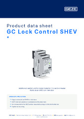 GC Lock Control SHEV  * Product data sheet EN