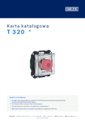T 320  * Karta katalogowa PL