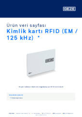 Kimlik kartı RFID (EM / 125 kHz)  * Ürün veri sayfası TR