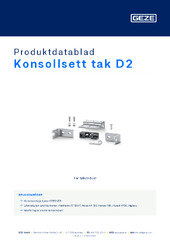 Konsollsett tak D2 Produktdatablad NB