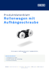 Rollenwagen mit Aufhängeschraube Produktdatenblatt DE