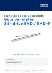 Guia de roletes Slimdrive EMD / EMD-F Ficha de dados de produto PT