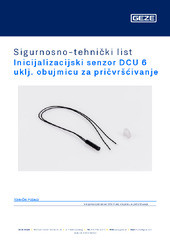 Inicijalizacijski senzor DCU 6 uklj. obujmicu za pričvršćivanje Sigurnosno-tehnički list HR