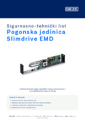 Pogonska jedinica Slimdrive EMD Sigurnosno-tehnički list HR