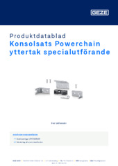 Konsolsats Powerchain yttertak specialutförande Produktdatablad SV