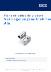 Verriegelungsmitnehmer Alu Ficha de dados de produto PT