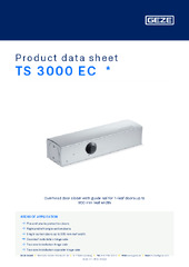 TS 3000 EC  * Product data sheet EN
