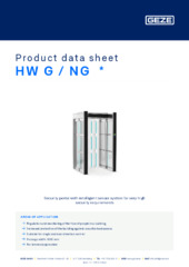 HW G / NG  * Product data sheet EN