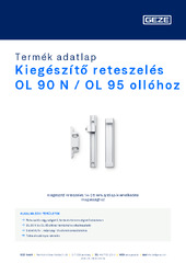 Kiegészítő reteszelés OL 90 N / OL 95 ollóhoz Termék adatlap HU