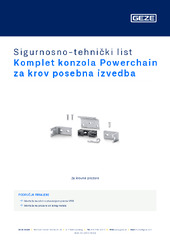 Komplet konzola Powerchain za krov posebna izvedba Sigurnosno-tehnički list HR