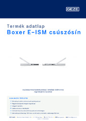 Boxer E-ISM csúszósín Termék adatlap HU