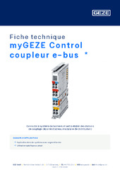 myGEZE Control coupleur e-bus  * Fiche technique FR