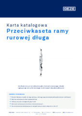 Przeciwkaseta ramy rurowej długa Karta katalogowa PL