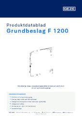 Grundbeslag F 1200 Produktdatablad DA