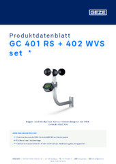 GC 401 RS + 402 WVS set  * Produktdatenblatt DE
