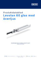 Levolan 60 glas med överljus Produktdatablad SV