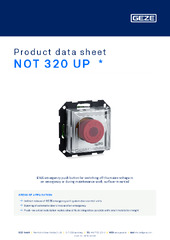 NOT 320 UP  * Product data sheet EN