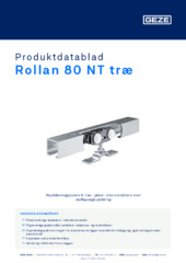 Rollan 80 NT træ Produktdatablad DA