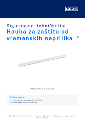 Hauba za zaštitu od vremenskih neprilika  * Sigurnosno-tehnički list HR