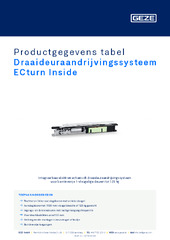 Draaideuraandrijvingssysteem ECturn Inside Productgegevens tabel NL