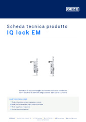IQ lock EM Scheda tecnica prodotto IT