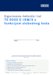 TS 5000 E-ISM/S s funkcijom slobodnog hoda Sigurnosno-tehnički list HR